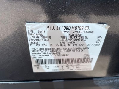 2018 Ford Explorer XLT