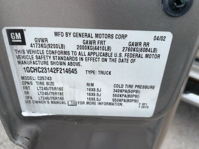 2002 Chevrolet Silverado 2500HD LS