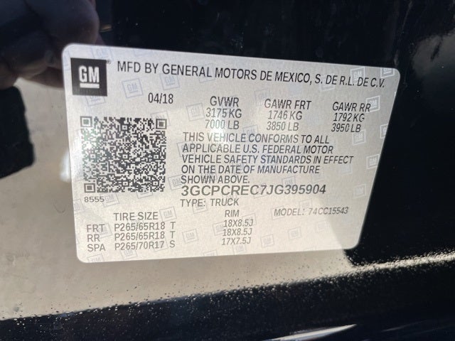 2018 Chevrolet Silverado 1500 LT LT1